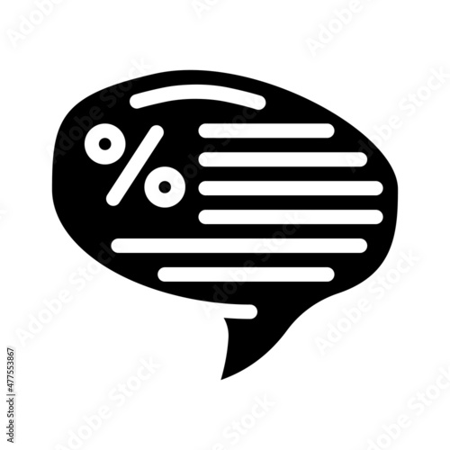 online discounts glyph icon vector. online discounts sign. isolated contour symbol black illustration