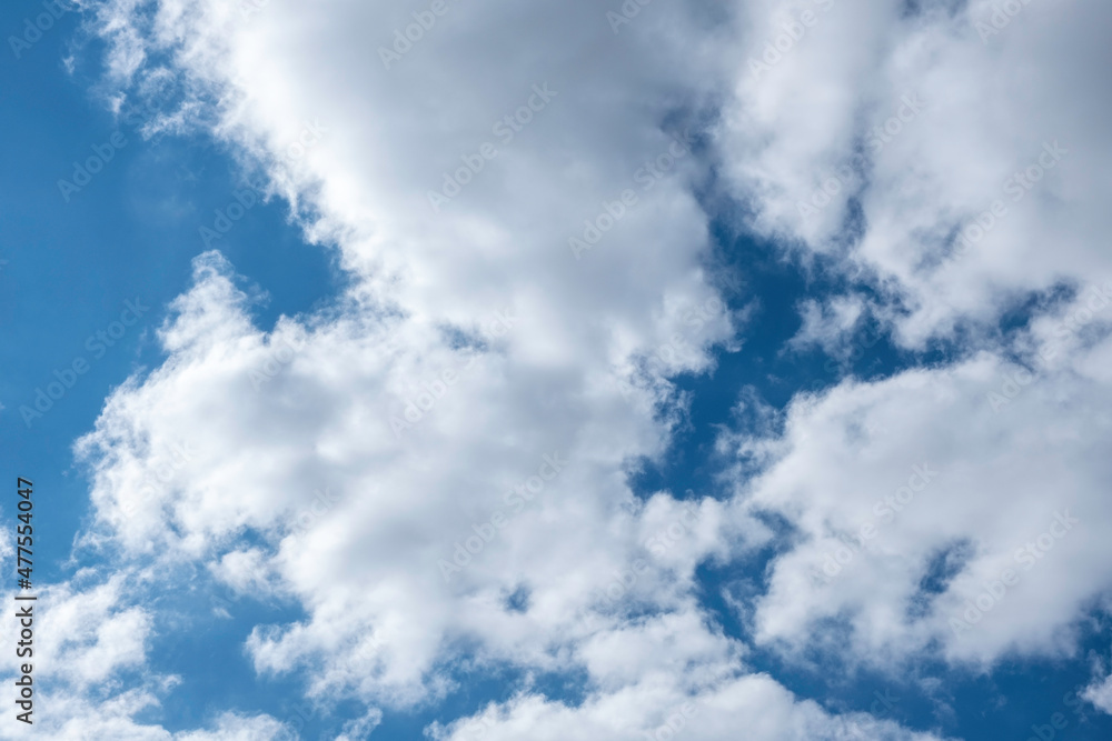 Obraz premium Blue sky with clouds. Nature background.