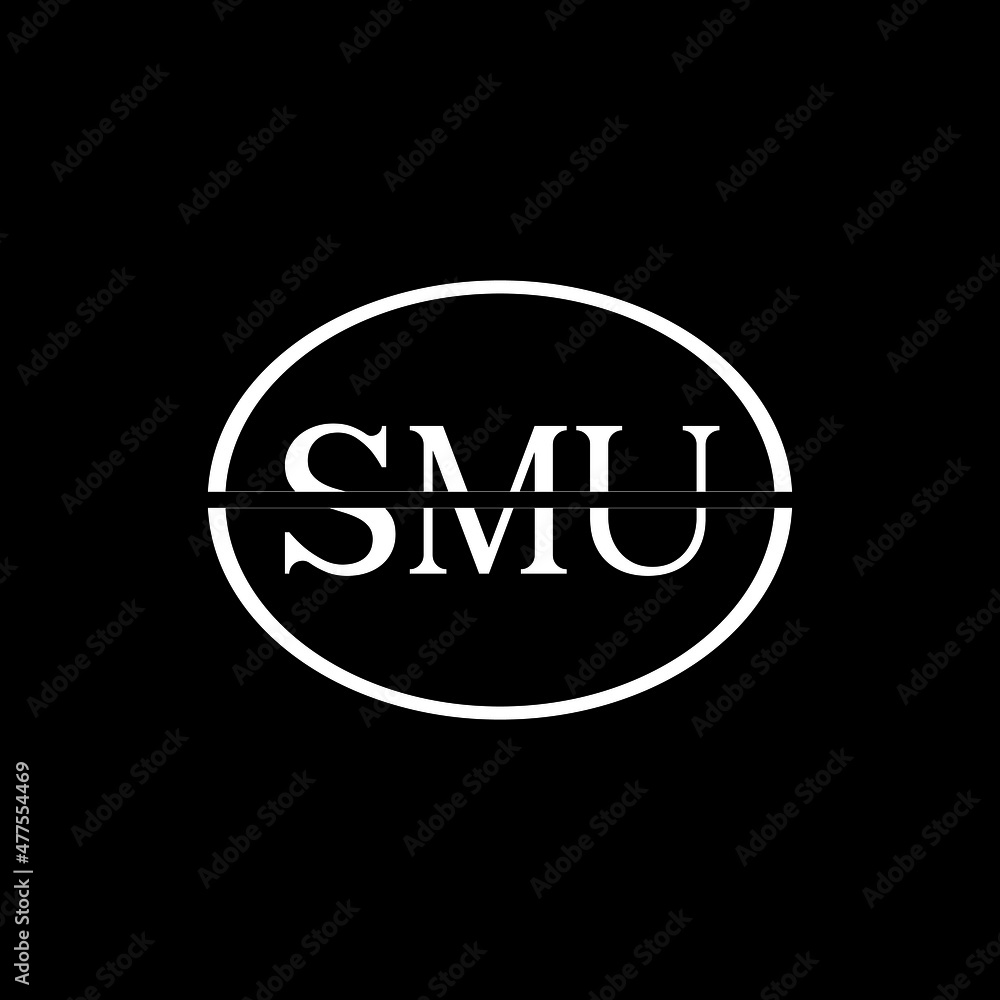 SMU letter logo design with black background in illustrator, vector logo modern alphabet font overlap style. calligraphy designs for logo, Poster, Invitation, etc. SMU letter logo design with black background in illustrator, vector logo modern alphabet font overlap style. calligraphy designs for logo, Poster, Invitation, etc.