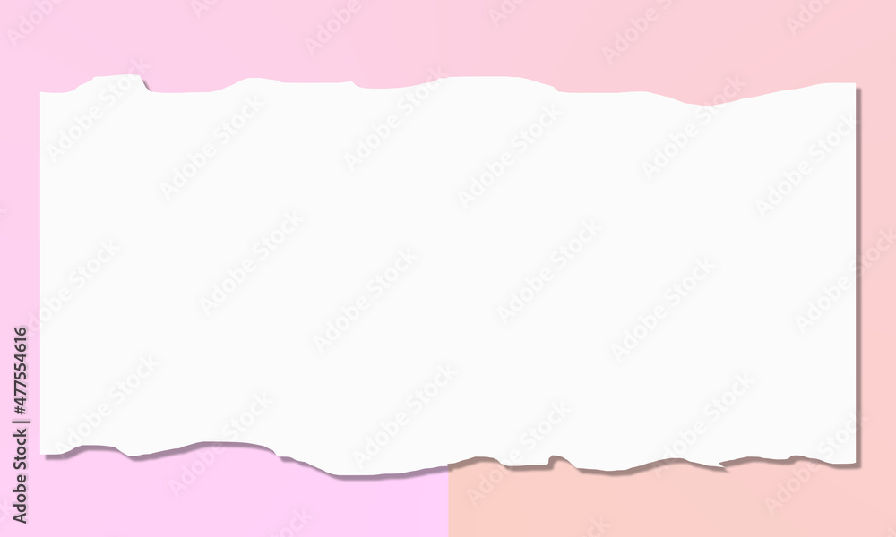 peach background with white torn abstract