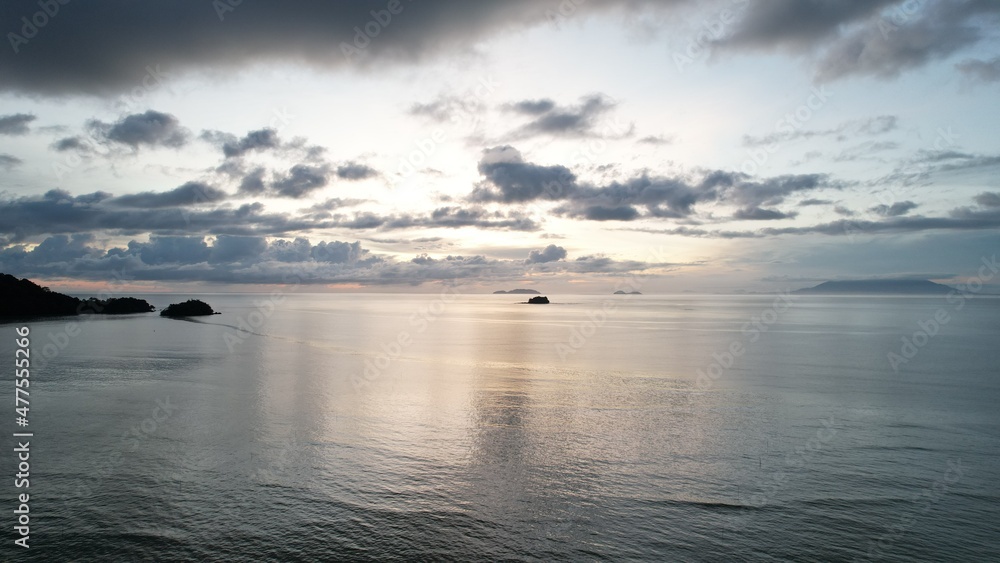 The Telok Teluk Melano Coastline and Serabang Beach at the most southern tip of the Tanjung Datu part of Sarawak and Borneo Island The Telok Teluk Melano Coastline and Serabang Beach at the most southern tip of the Tanjung Datu part of Sarawak and Borneo Island
