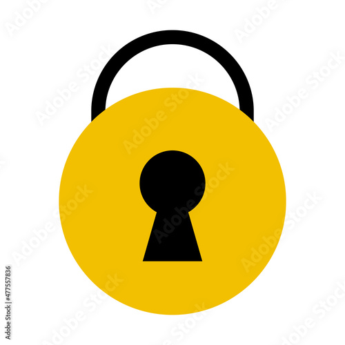 Round rock icon. Vectors about security.