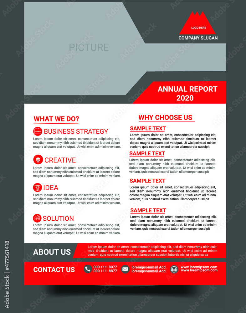 Obraz premium Modern Business Flyer Design Template