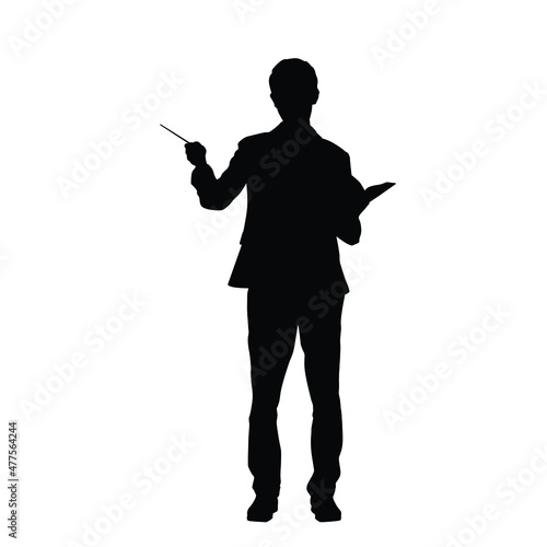 The Silhouette Of Teacher