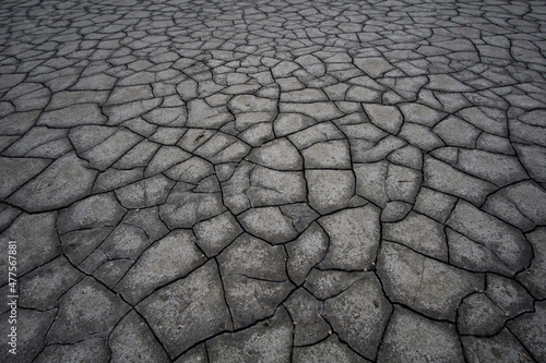 Canvas dry cracked earth