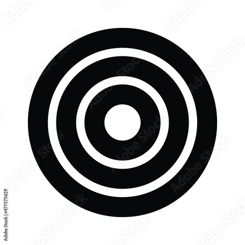 Aim board Vector icon which is suitable for commercial work and easily modify or edit it