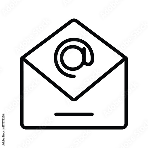 email envelope Vector icon which is suitable for commercial work and easily modify or edit it