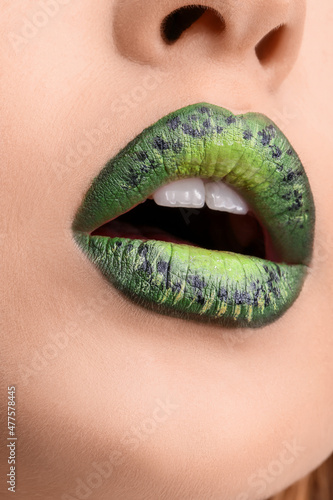 Beautiful young woman with ...