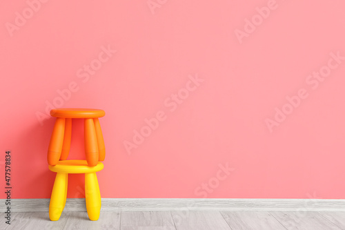 Stacked orange and yellow p...