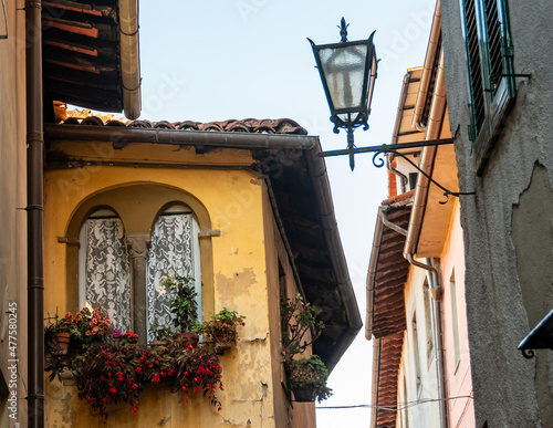 Fotografie Street lamp in the medieval town