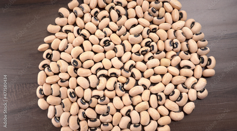 Uncooked black eyed peas. Health food concept. Uncooked black eyed peas. Health food concept.