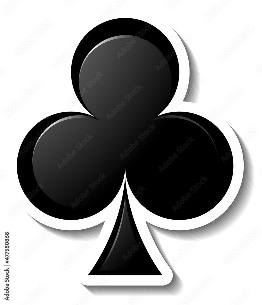 Club playing card symbol Club playing card symbol