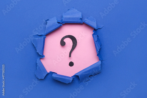 Black question mark visible...