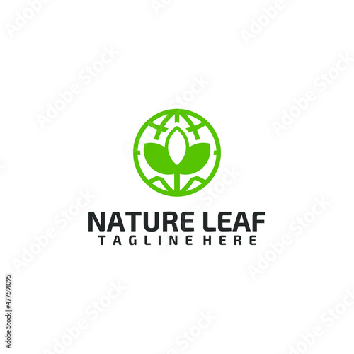 Nature Leaf Logo Design Concept Vector Isolated in White Background