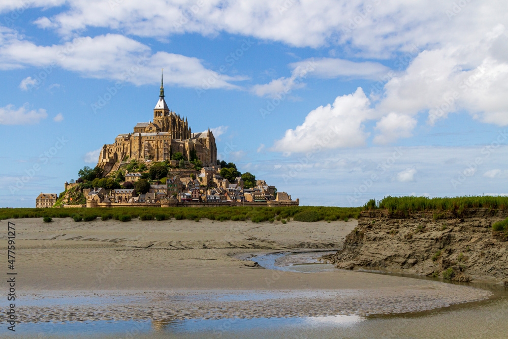 Le Mont-Saint-Michel  -  Inselgemeinde mit Abbaye du Mont-Saint-Michel, Zentrum des nationalen Monuments.