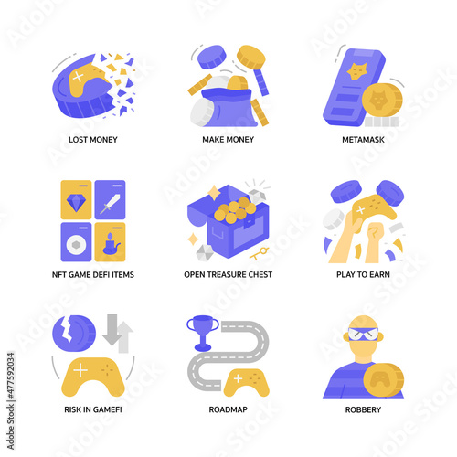 GameFi Icons Set