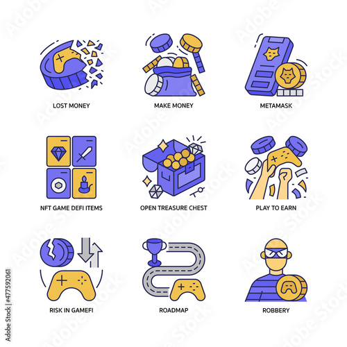 GameFi Icons Set