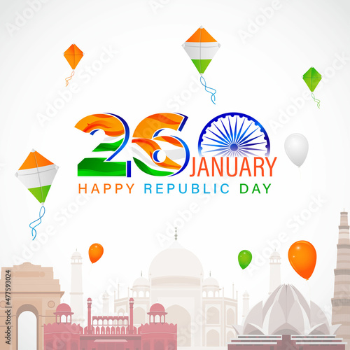 vector illustration for Indian happy republic day