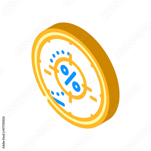 searching for discounts isometric icon vector. searching for discounts sign. isolated symbol illustration