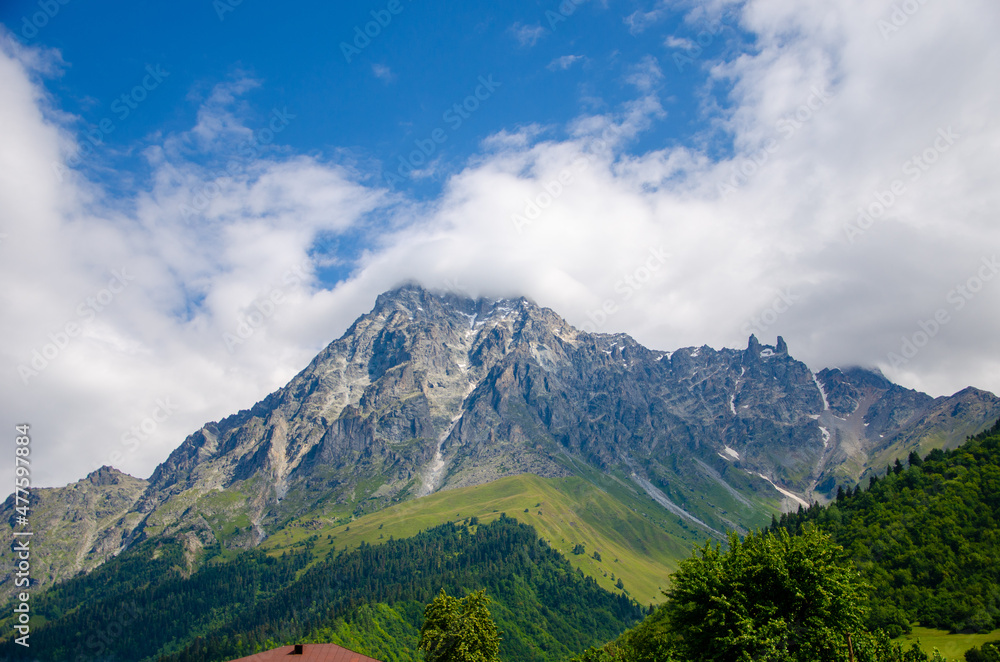 Obraz premium mountain landscape with clouds