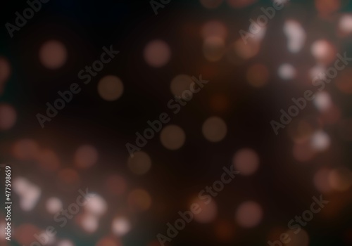 Defocused point light sources on dark background. Visual element for montage. Abstract modern backdrop for multiple uses.