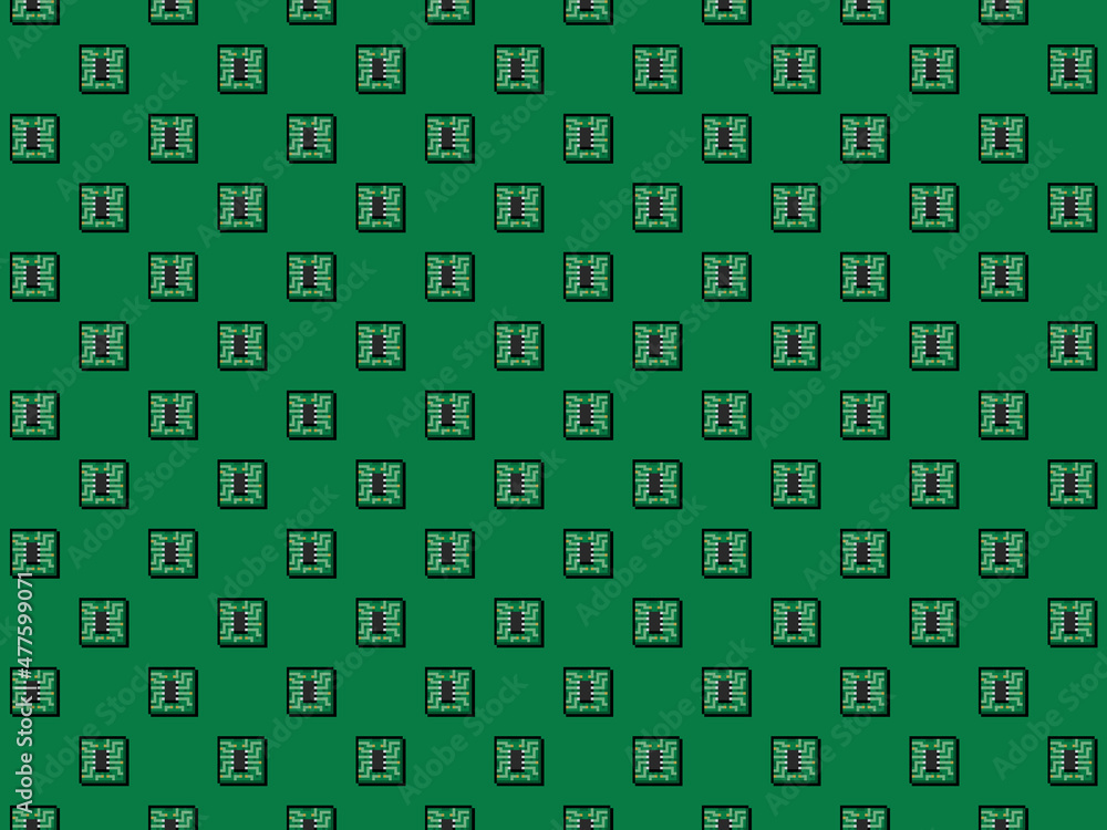 Pixel 8 bit silicon chip background -seamless high res pattern Pixel 8 bit silicon chip background -seamless high res pattern