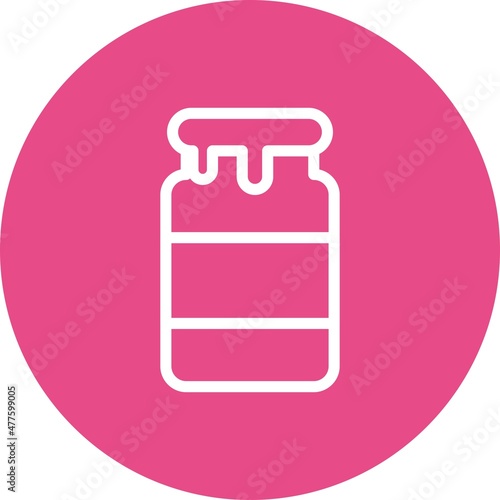  Jam Line Circle Vector Icon Design