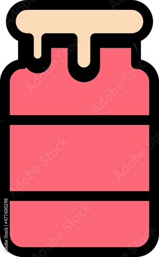 Jam Line Filled Vector Icon Design