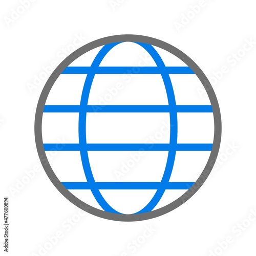 Globalization Line Blue Vector Icon Design