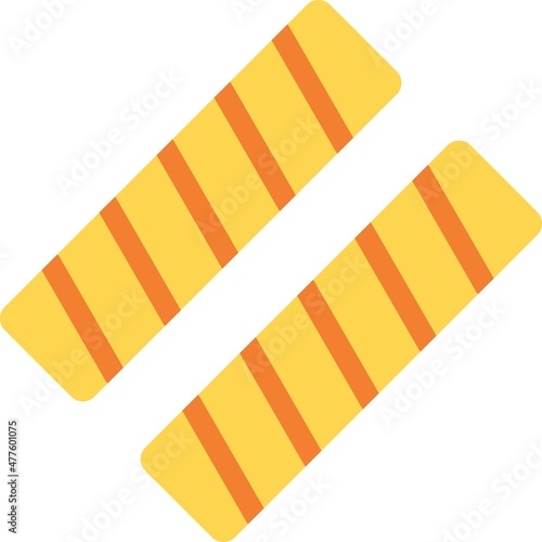 Wafer Flat Vector Icon Design