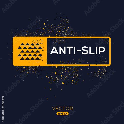 Creative (Anti slip) Icon ,Vector sign.