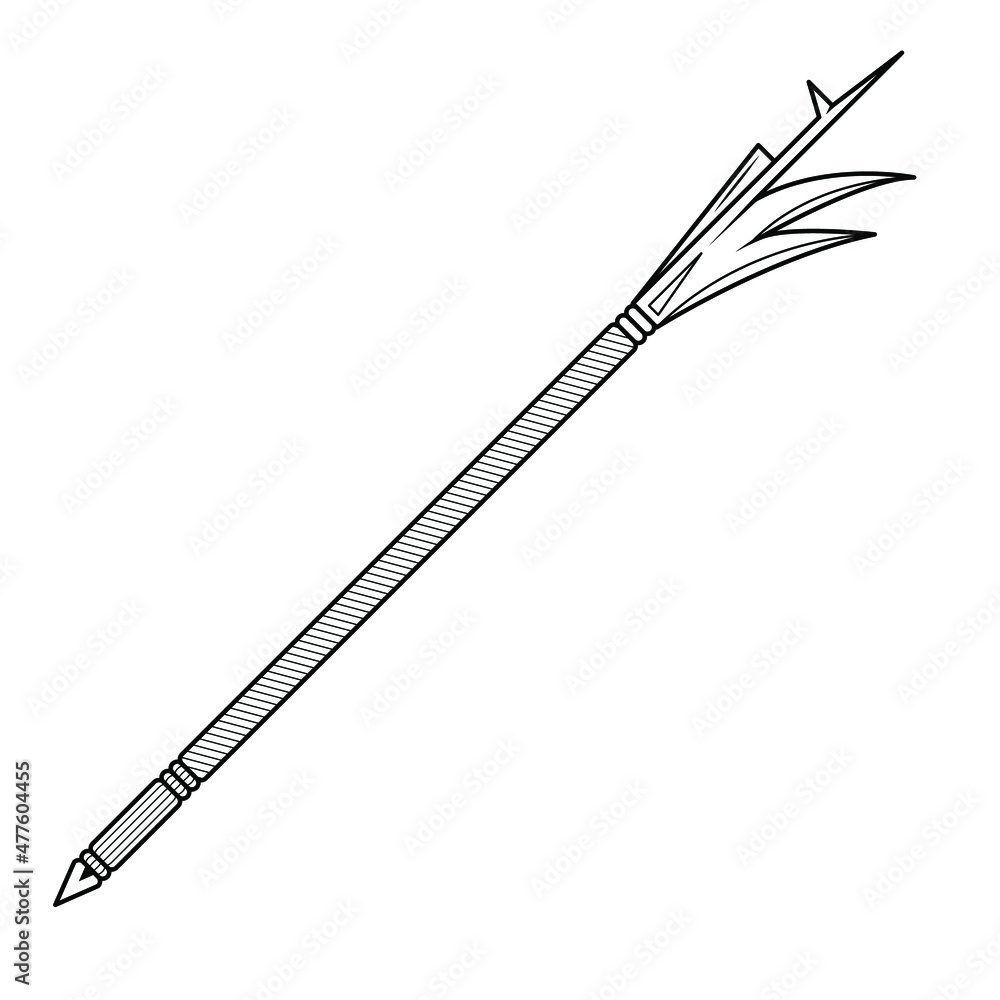 Abstract Black Simple Line Metal Halberd Weapon Doodle Outline Element Vector Design Style Sketch Isolated On White Background Illustration For War, Battle Abstract Black Simple Line Metal Halberd Weapon Doodle Outline Element Vector Design Style Sketch Isolated On White Background Illustration For War, Battle