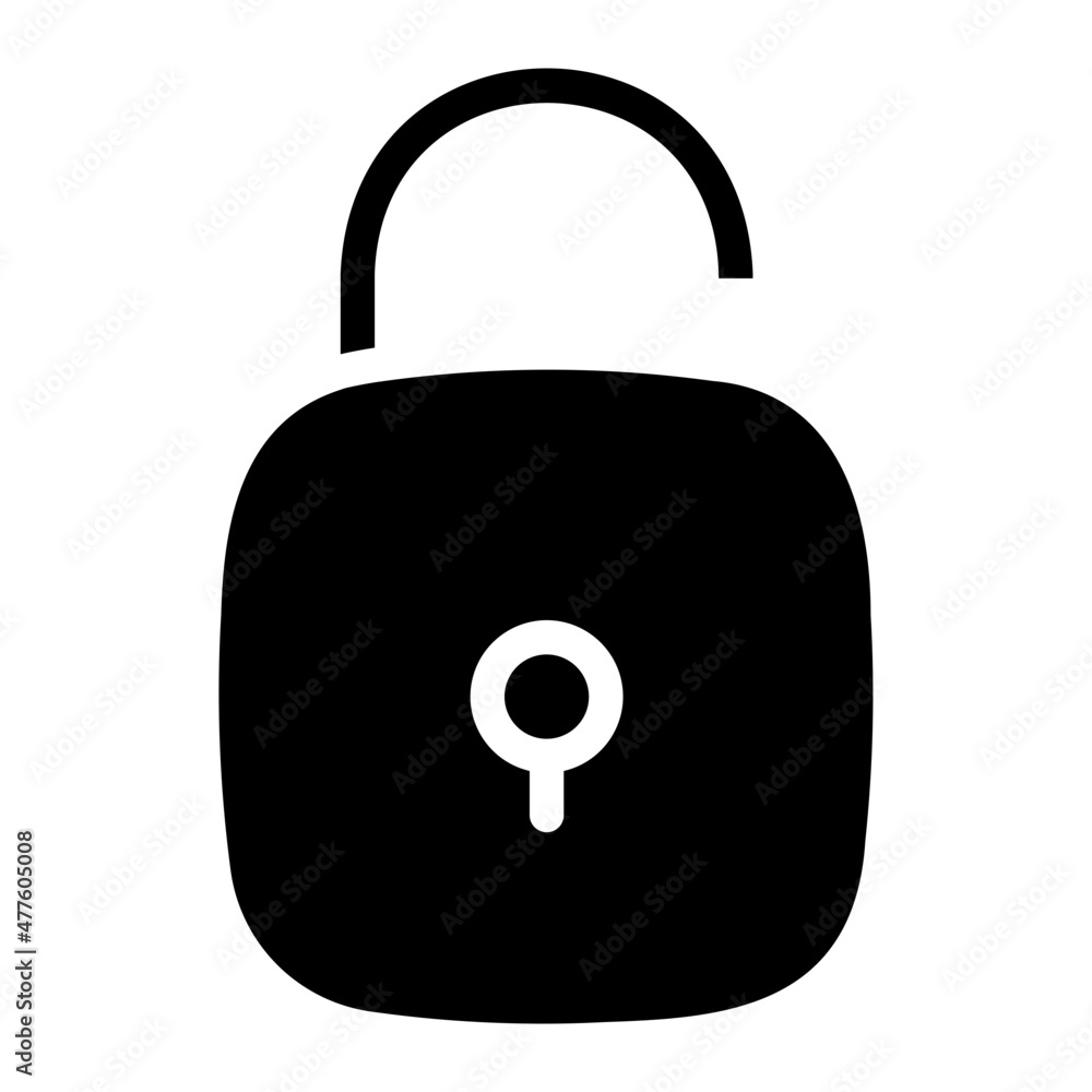 padlock glyph icon padlock glyph icon