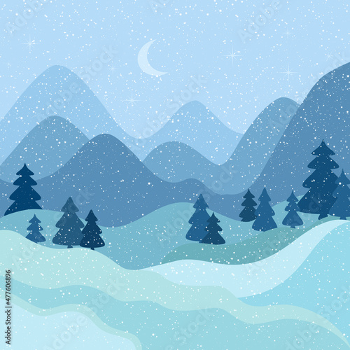 winter mountain landscape