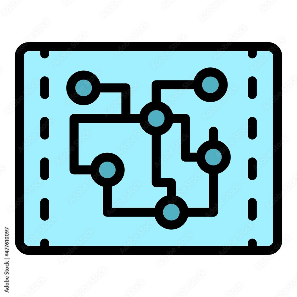 Ipad repair icon. Outline ipad repair vector icon color flat isolated Ipad repair icon. Outline ipad repair vector icon color flat isolated