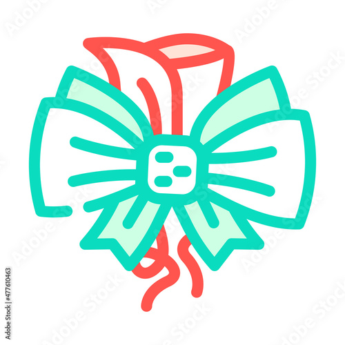 boutonniere groom flower decoration color icon vector. boutonniere groom flower decoration sign. isolated symbol illustration