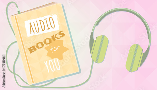audiobook book books reading hearing headphone background read