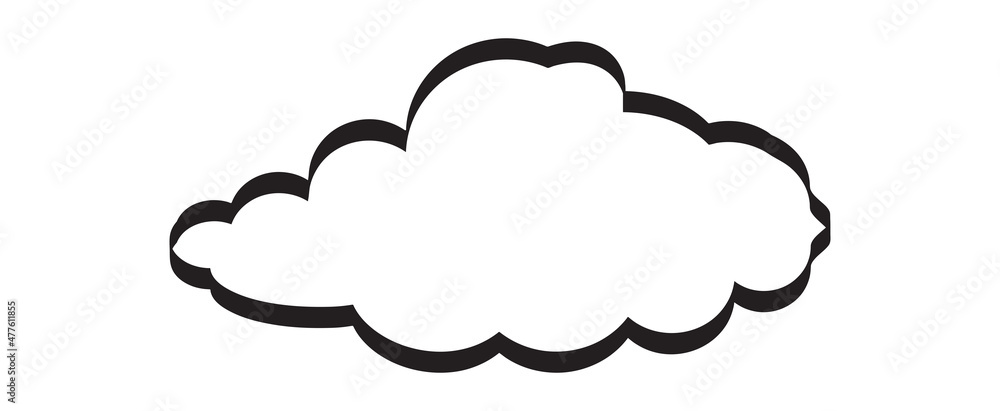 Cloud isolated on background. Cloud for web site, poster, placard and wallpaper. Creative modern concept. Cloud vector illustration Cloud isolated on background. Cloud for web site, poster, placard and wallpaper. Creative modern concept. Cloud vector illustration