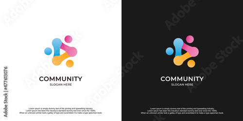Creative Community Template Logo Design.
