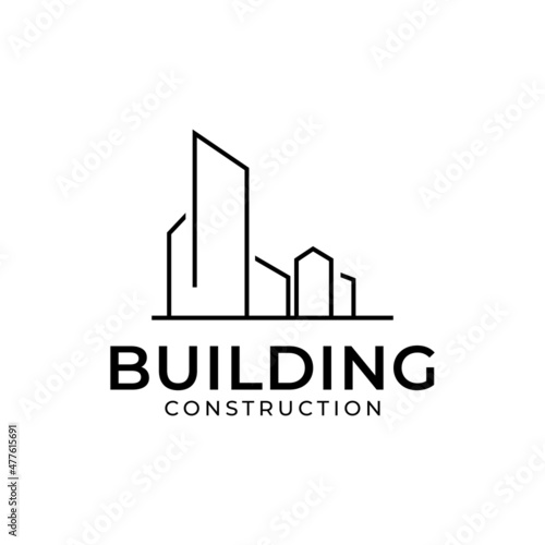 Building logo design inspiration. Symbol for construction  apartment icon template