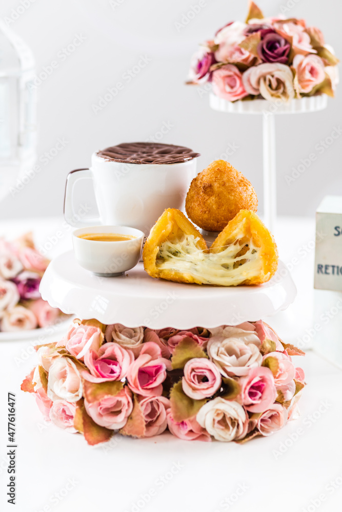 Delicious Sweet Bakery Patisserie Food Menu Gourmet Meal Dessert Chocolate Strawberry Lemon Flour Cake Pie Piece Chicken Fry Cheese Pizza Bread Still Product Carnival Mardi Gras Theme