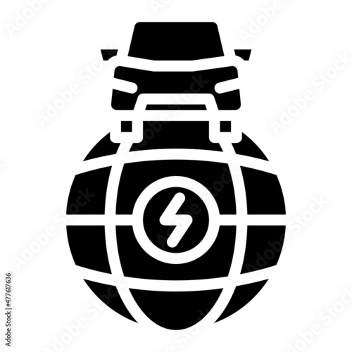globe glyph icon