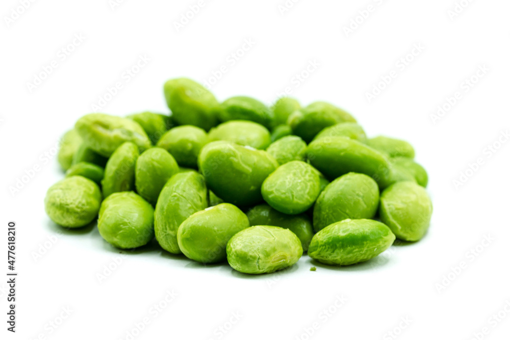 edamame isolated on white background edamame isolated on white background
