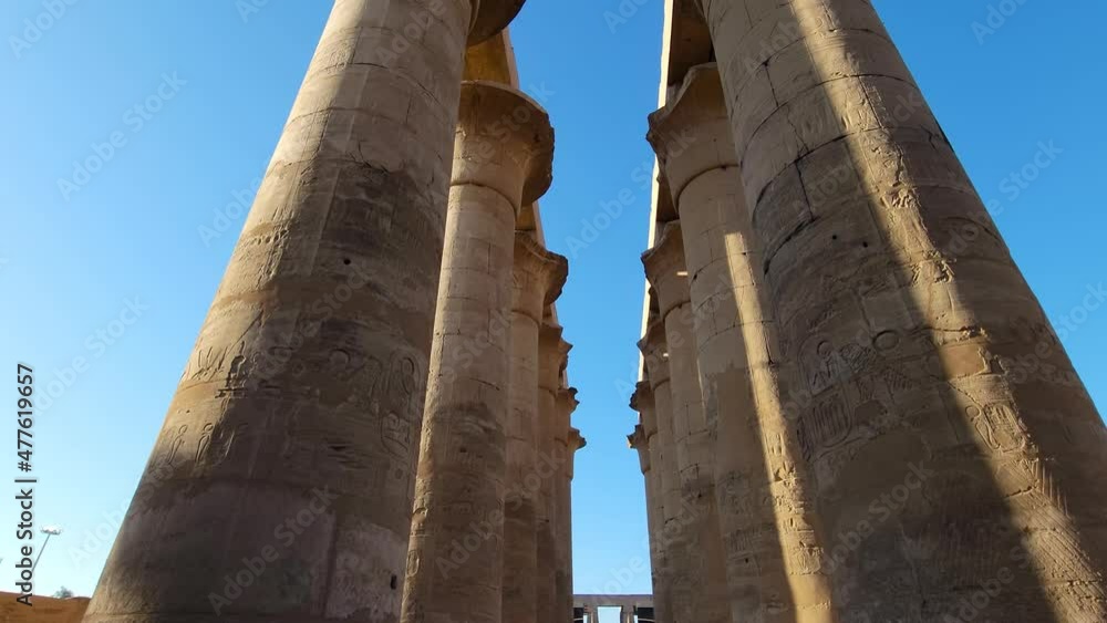 Luxor Temple in Luxor, ancient Thebes, Egypt. Luxor Temple is a large