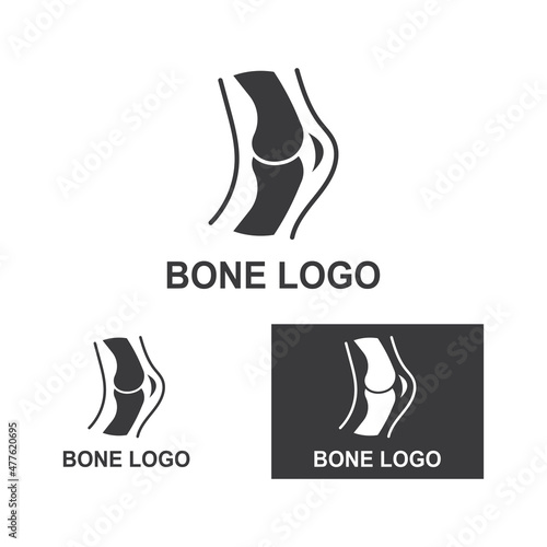 Bone logo icon vector design template illustration
