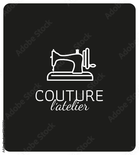 logo pour mercerie, magasin de tissu, couturière, retouche, modéliste, créateur de mode, vêtement, artisan, atelier de couture