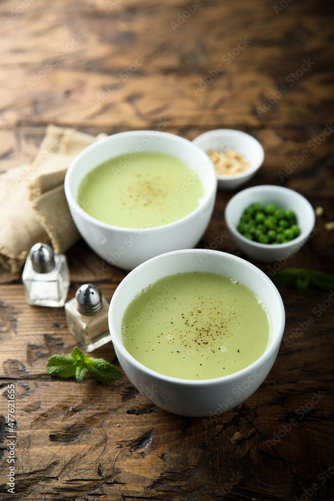 Green pea soup Green pea soup