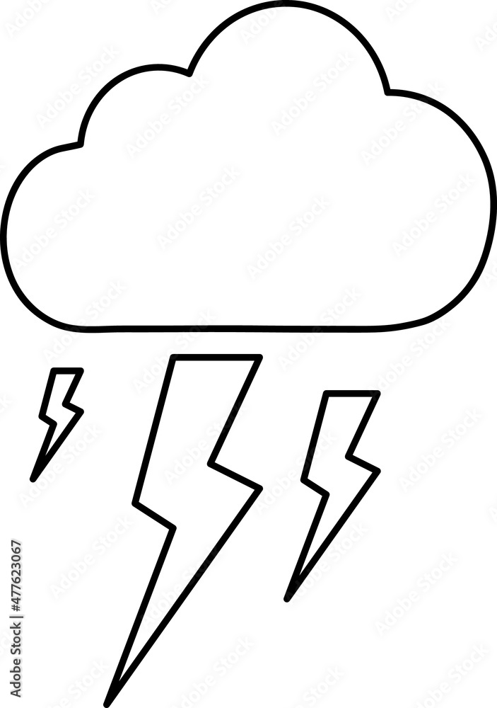 A cloud with a lightning vector icon. A symbol of a storm . A sign of the wheather..eps A cloud with a lightning vector icon. A symbol of a storm . A sign of the wheather..eps