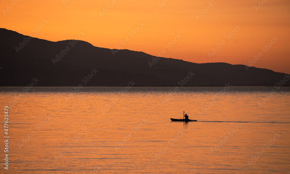 Sea Kayaking at Sunset - Scotland 