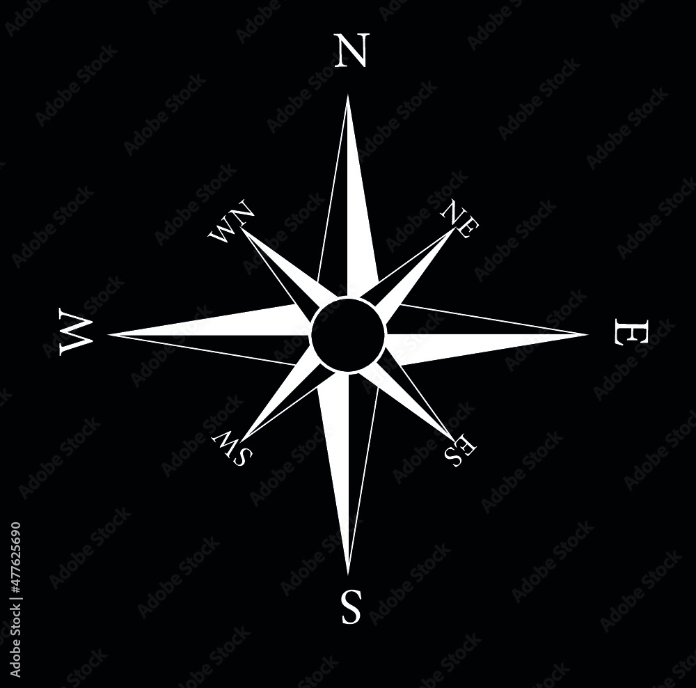 compass icon for all conceivable use black white
compass icon for all conceivable use black white